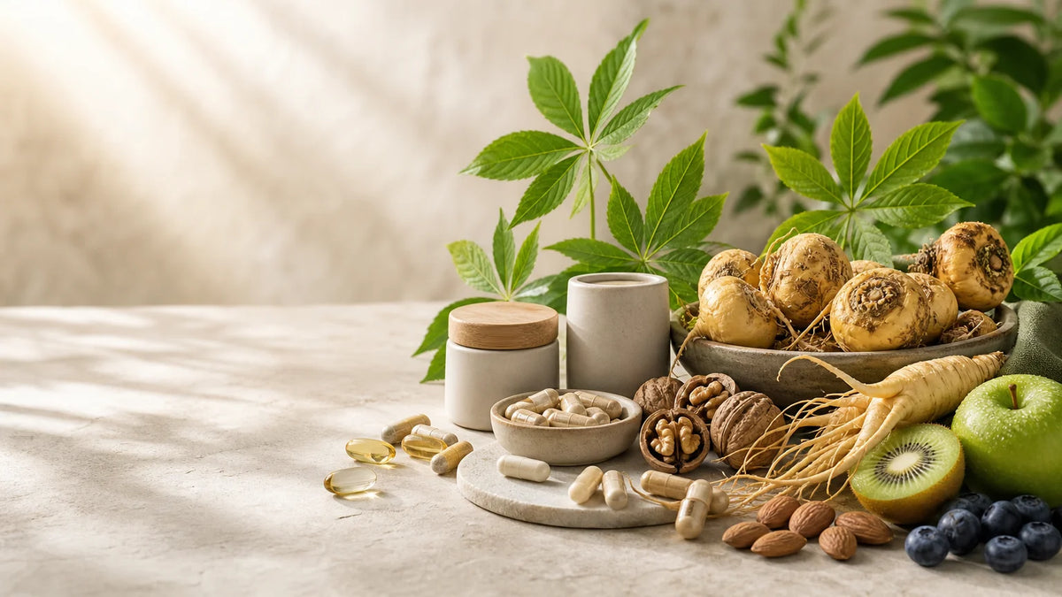 Composition éditoriale de compléments alimentaires et d’éléments naturels associés à l’énergie et à la vitalité