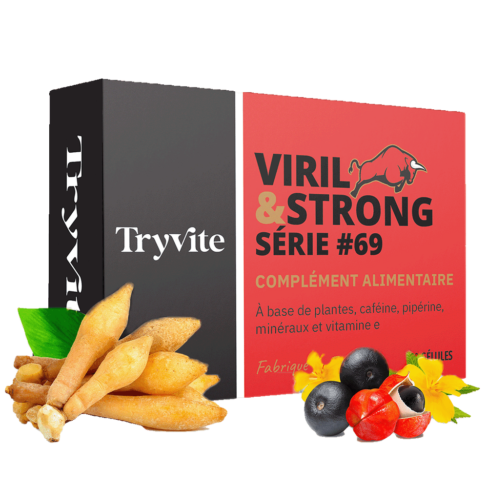 TRYVITE Viril & Strong La Formule Ultime pour Hommes Actifs TRYVITE Viril & Strong La Formule Ultime pour Hommes Actifs